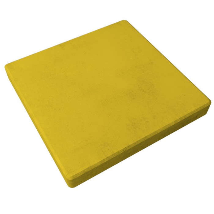 Квадратная тротуарная плитка 400х400х40 Желтый