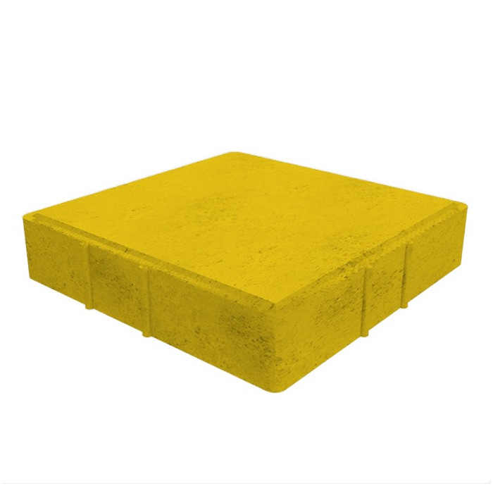Квадратная тротуарная плитка 500х500х50 Желтый